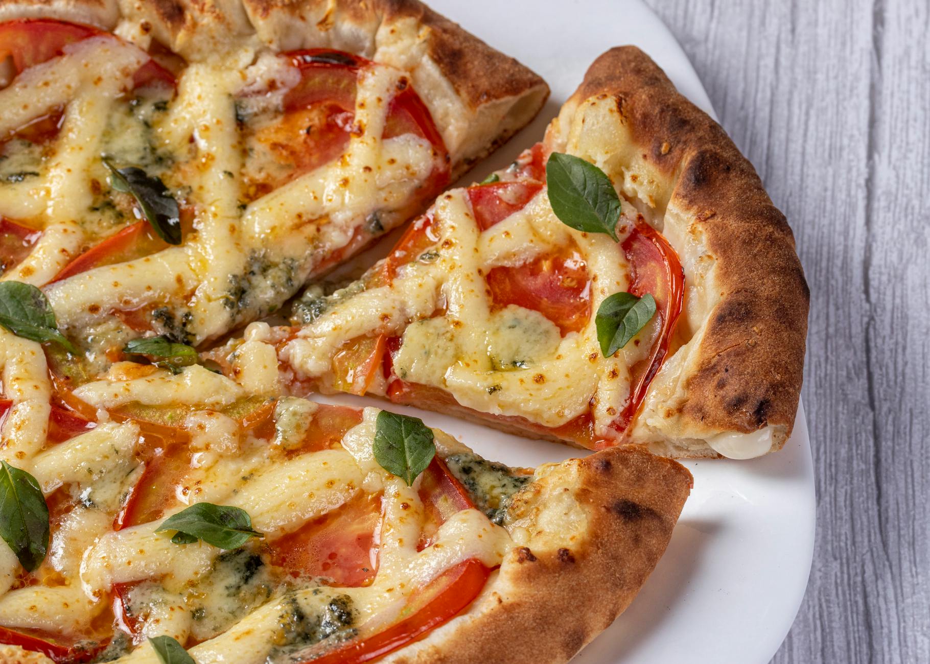 Delicious pizza fresh from the oven